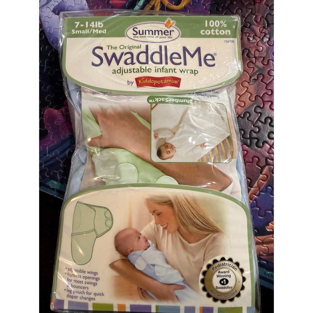 Summer SwaddleMe Adjustable Infant Wrap Small Medium 7 14lb